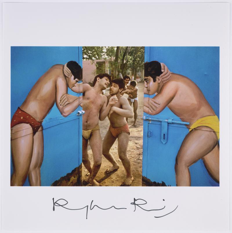 Wrestlers in Akhara, Delhi