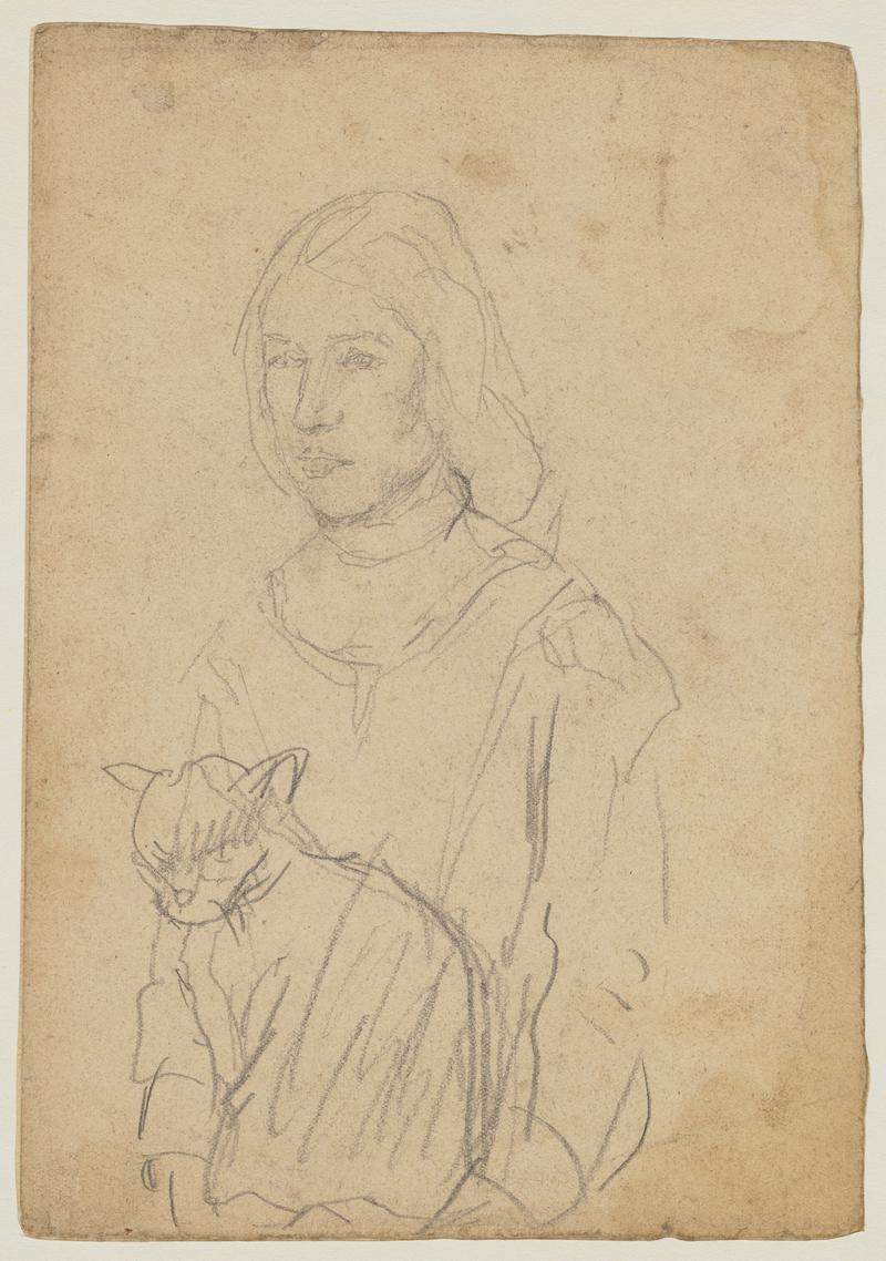 Girl with a cat