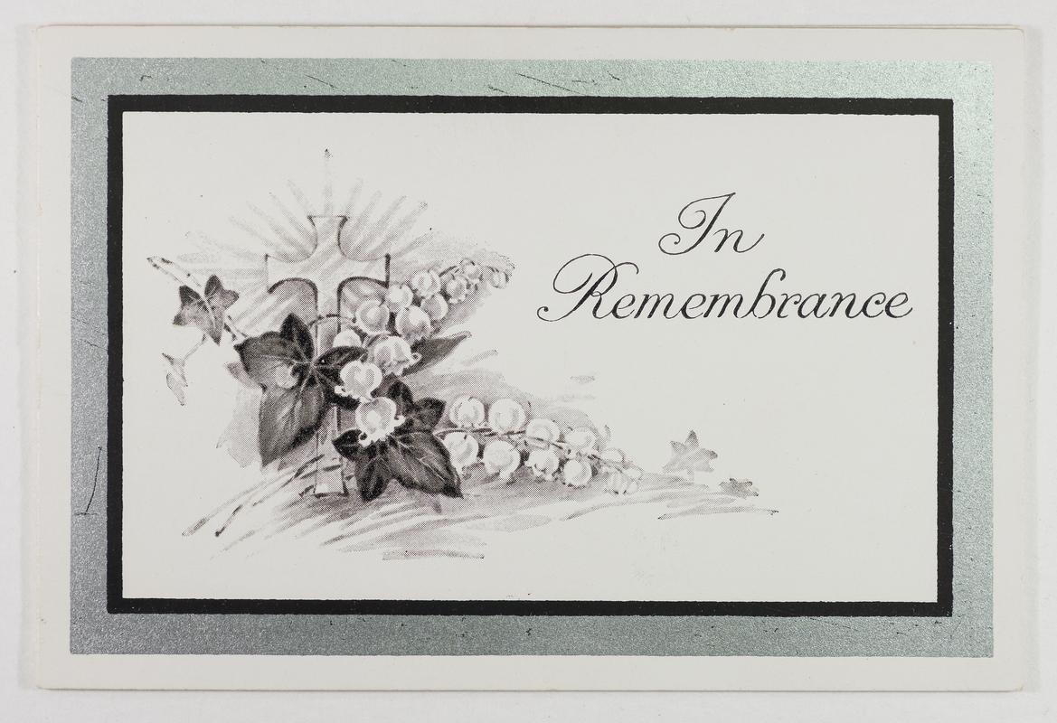 Memorial card