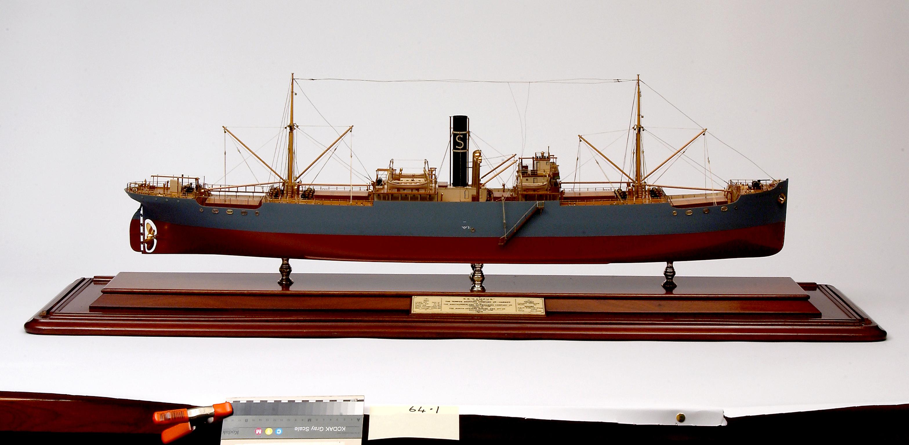 S.S. CAMPUS, full hull ship model