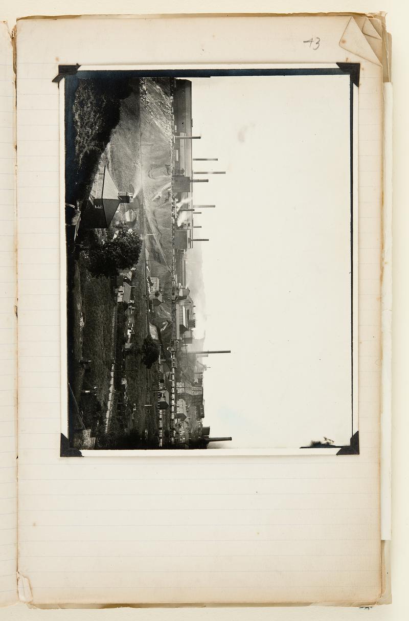 photograph album/scrapbook of Brymbo Works and its associated works including  Hook Norton opencast iron ore workings.