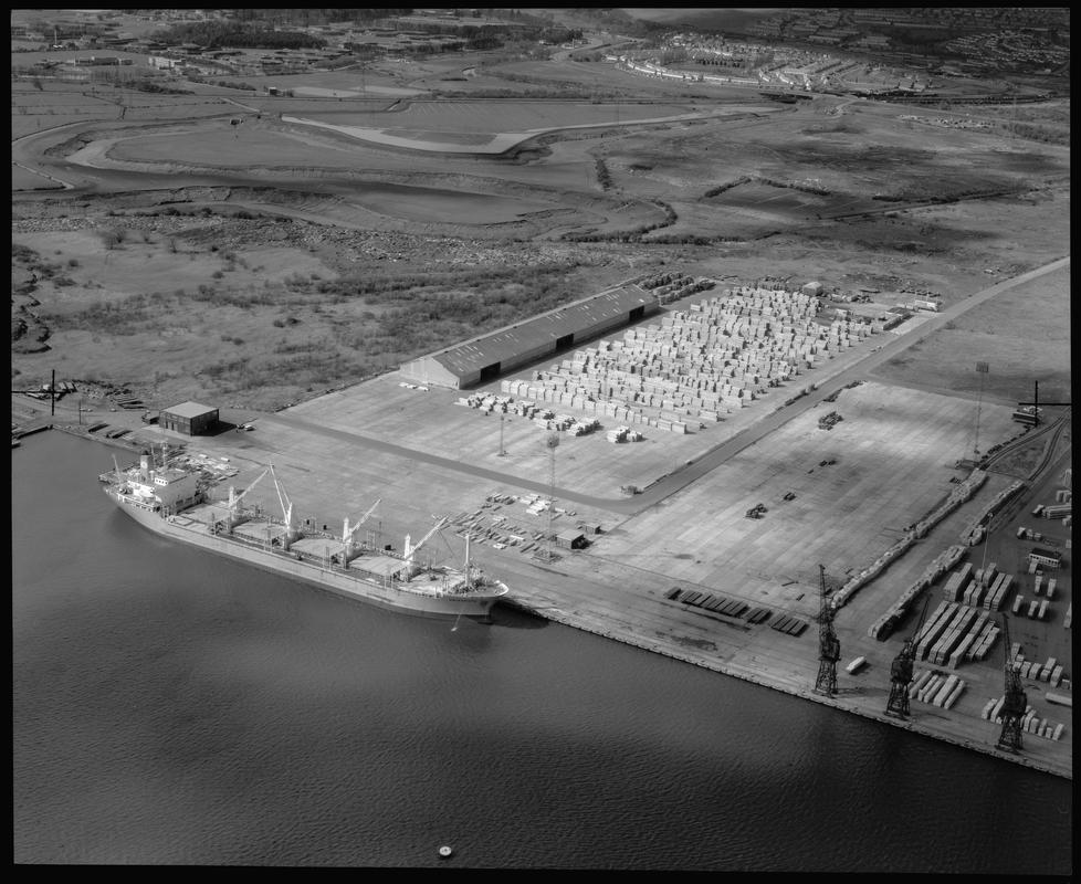 Newport Docks, film negative