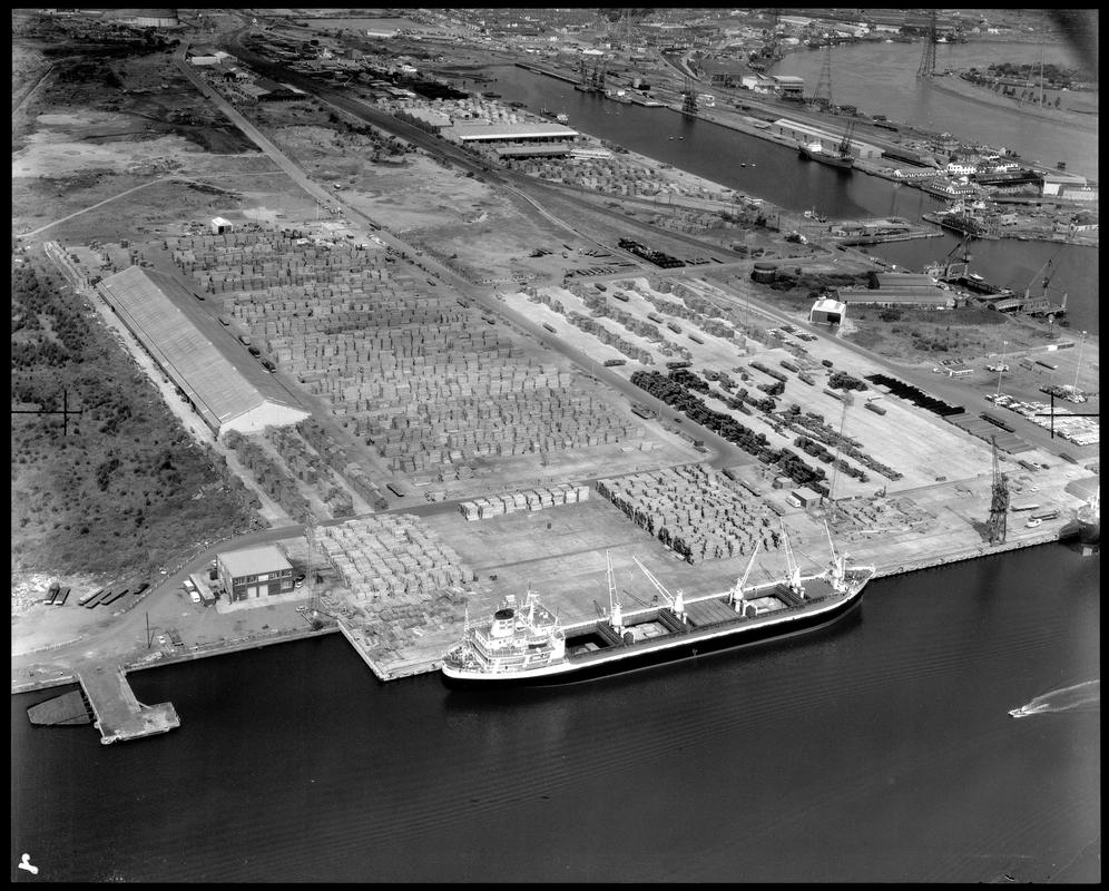 Newport Docks, film negative