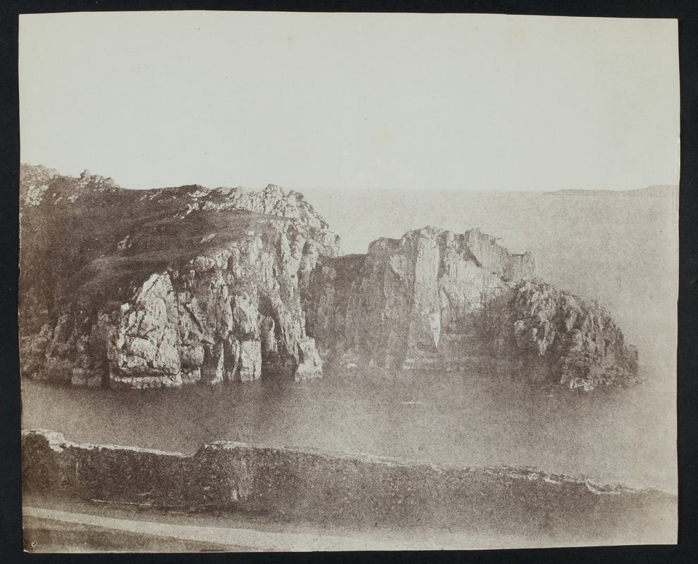 Cliffs and sea, photograph