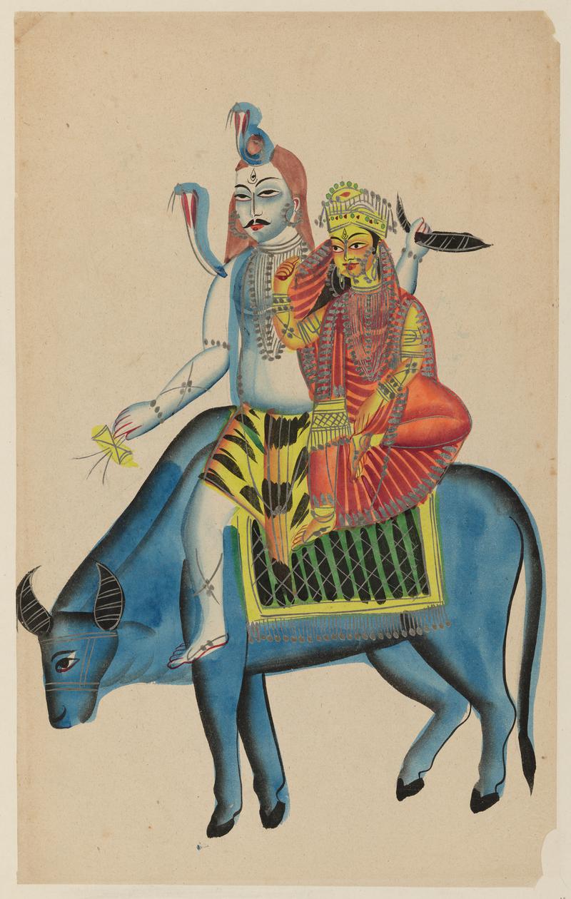 Siva and Durga on Nandi