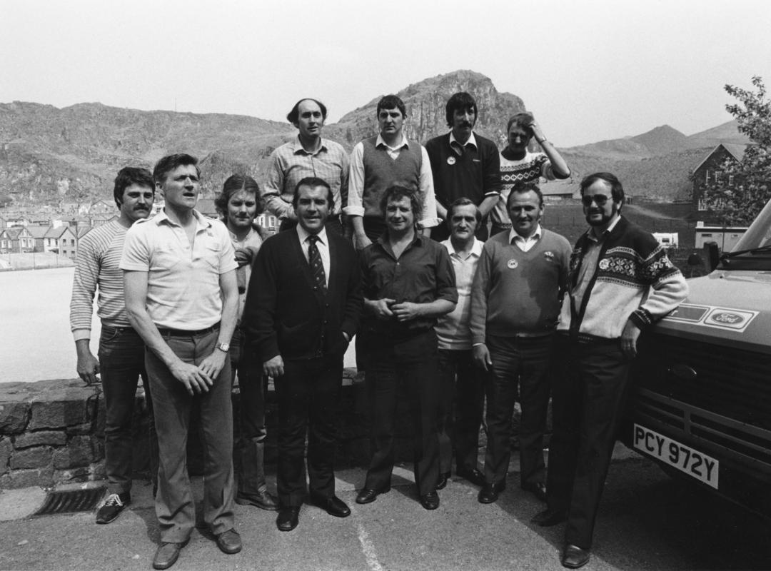 1984/85 Strike : Blaenau Ffestiniog : Abernant Colliery pickets
