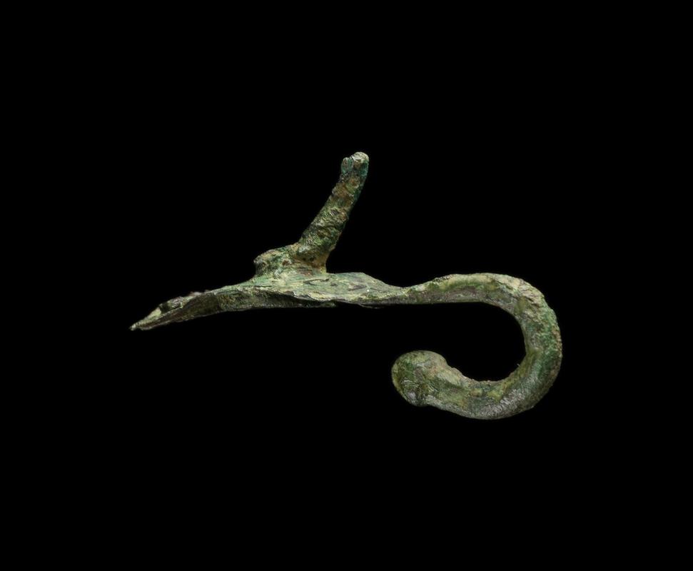 Roman copper alloy lorica segmentata tie loop