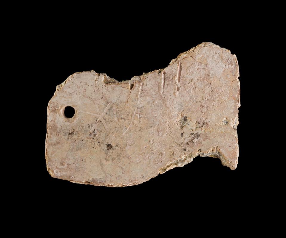 Roman lead baggage label