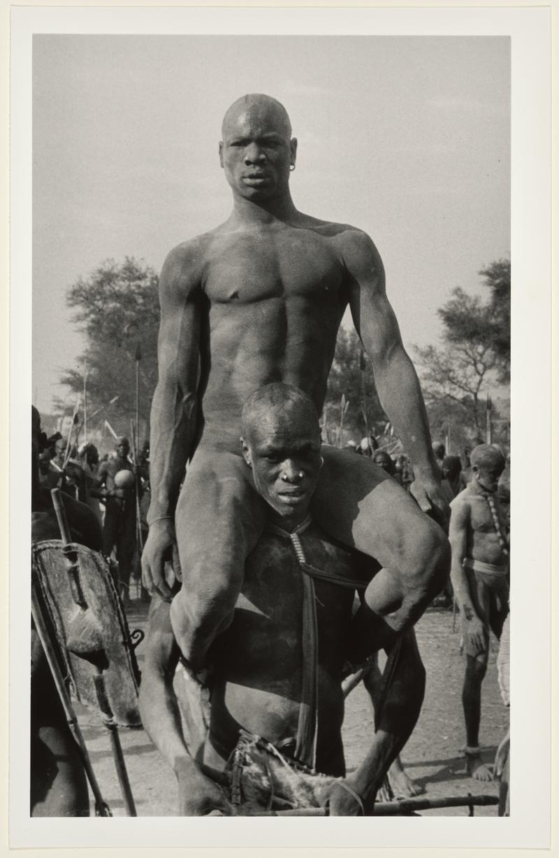 Kordofan, Southern Sudan 1949. The Victor of a Korongo Nuba Wrestling Match