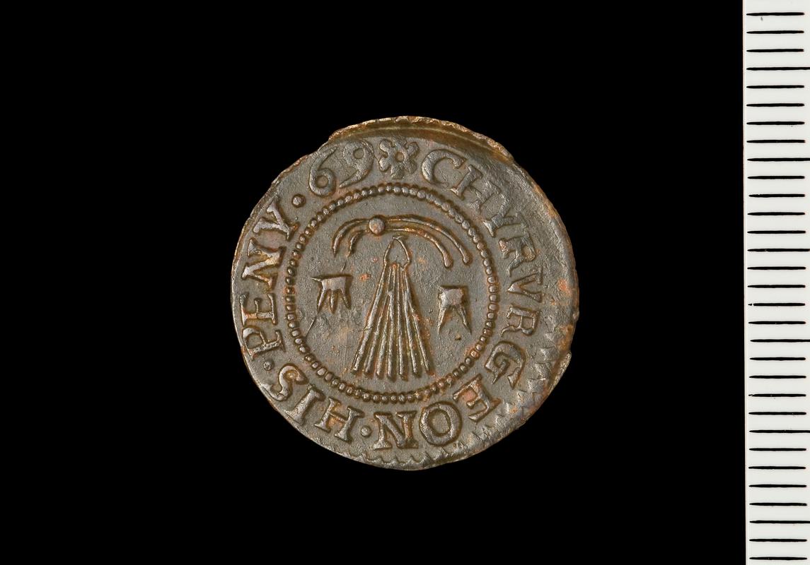 17th century private token: Caerwys