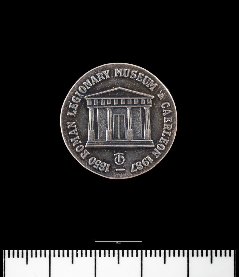 Medal; Roman Legionary Museum 1987 silver