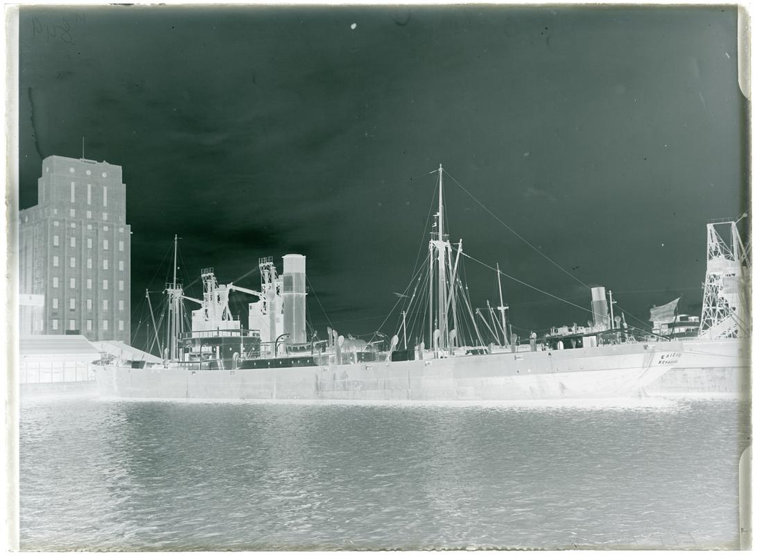 S.S. ELIZABET, glass negative