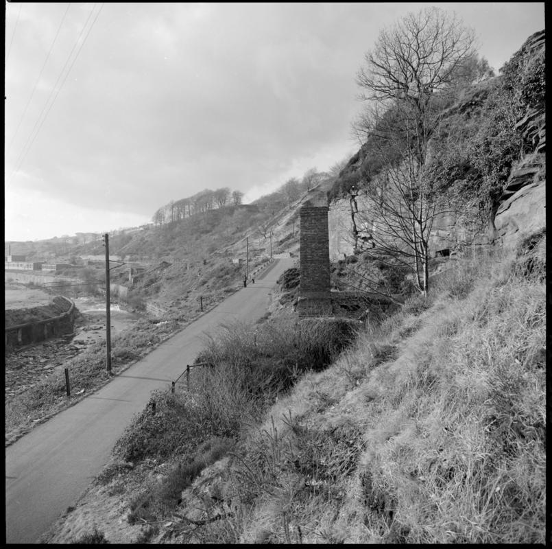 Black and white film negative showing the No.2. level, Lewis Merthyr Colliery. 'No 2 Level' is transcribed from original negative bag.