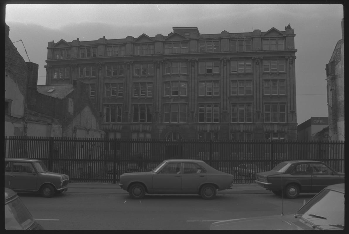 Cymric House on West Bute Street, from Bute Street.