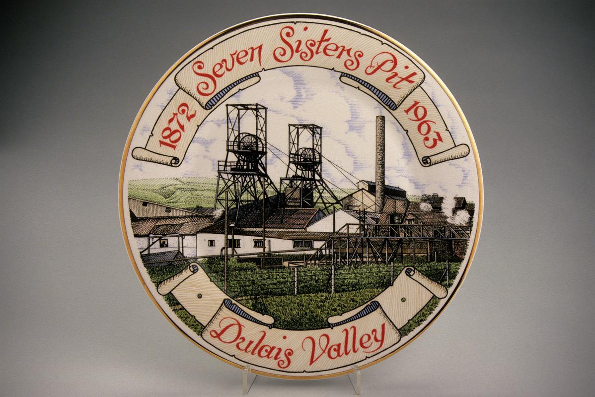 Commemorative Plate - 'Seven Sisters Pit 1872-1963'