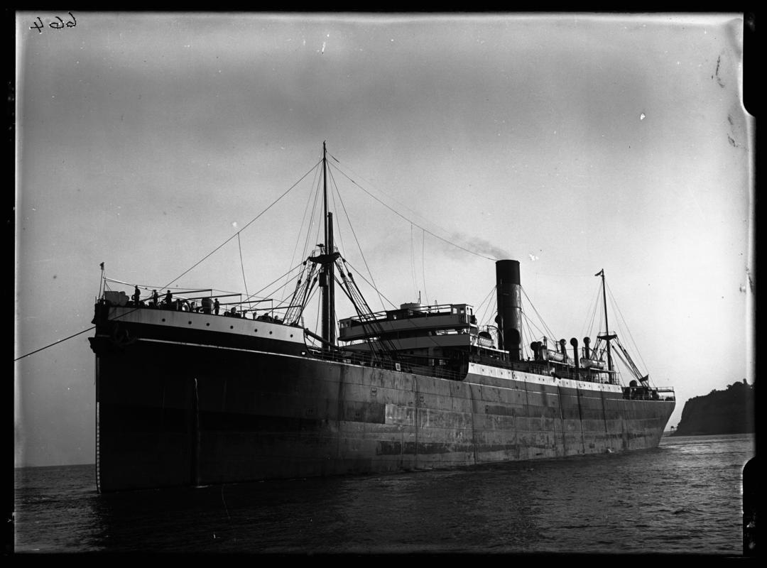 S.S. RARANGA, glass negative