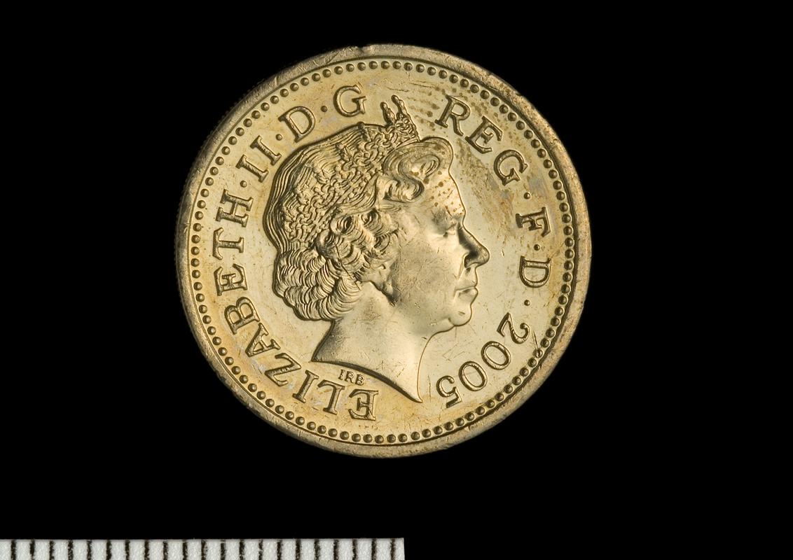 UK, One Pound, 2005, obv.