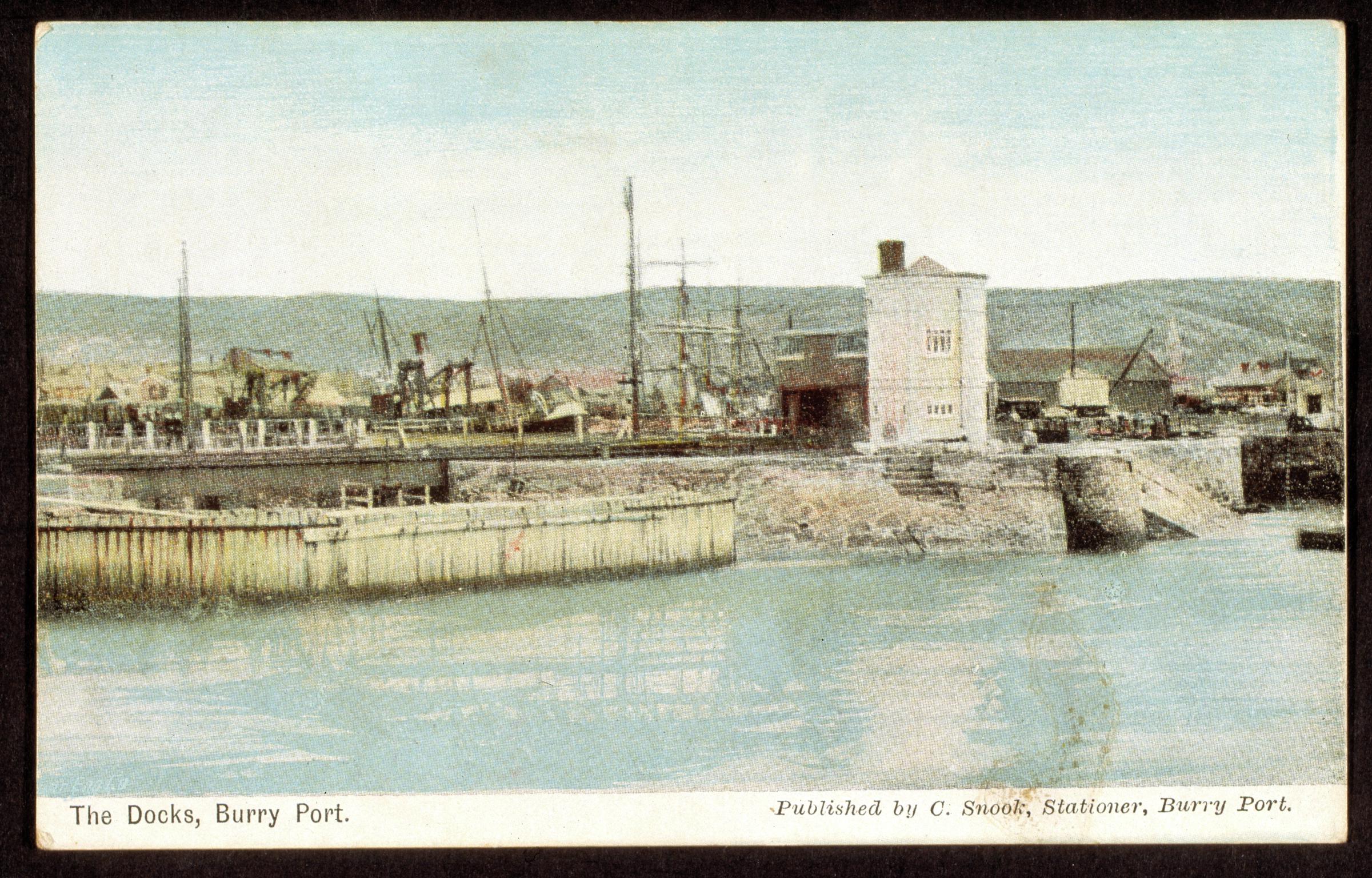 The Docks, Burry Port (postcard)