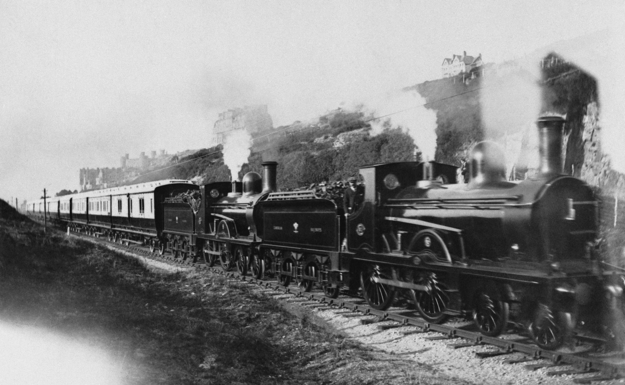Royal Train near Harlech, 14 July 1911 (photo)