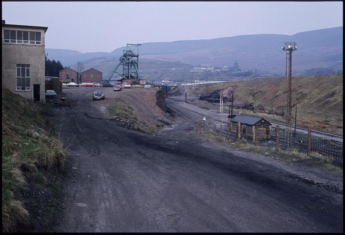 Colour film slide showing a general view of Wyndham Colliery.