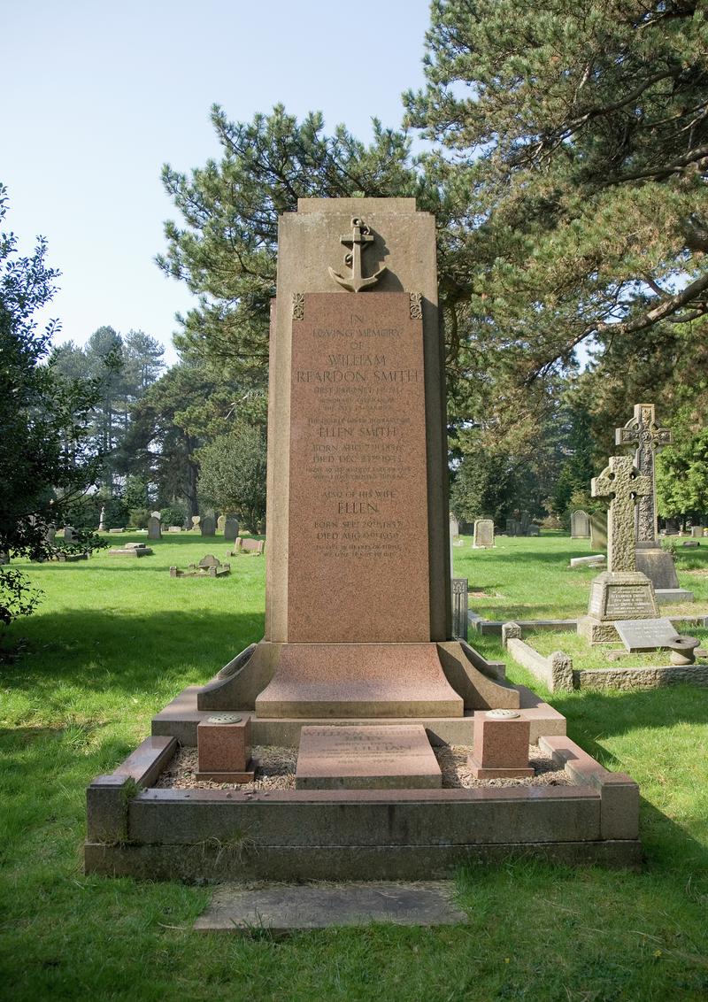 Sir William Reardon Smith's grave at Cathays Cemetery, cardiff