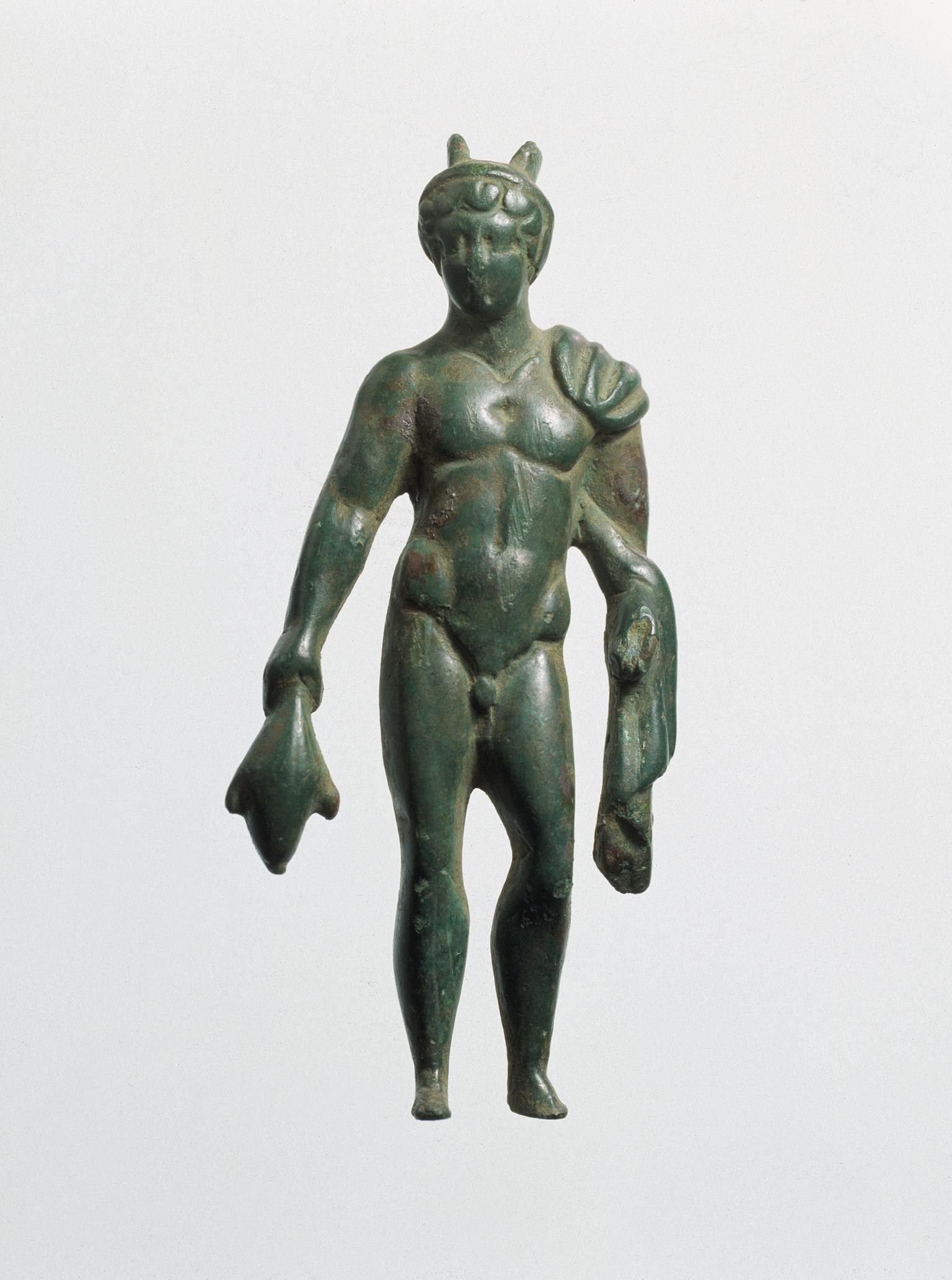 Roman copper alloy figurine of Mercury