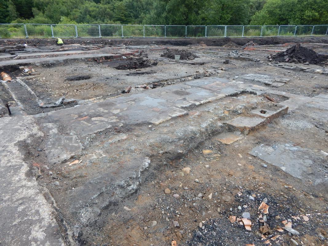 Archaeological excavation at Hafod iron foundry, Swansea