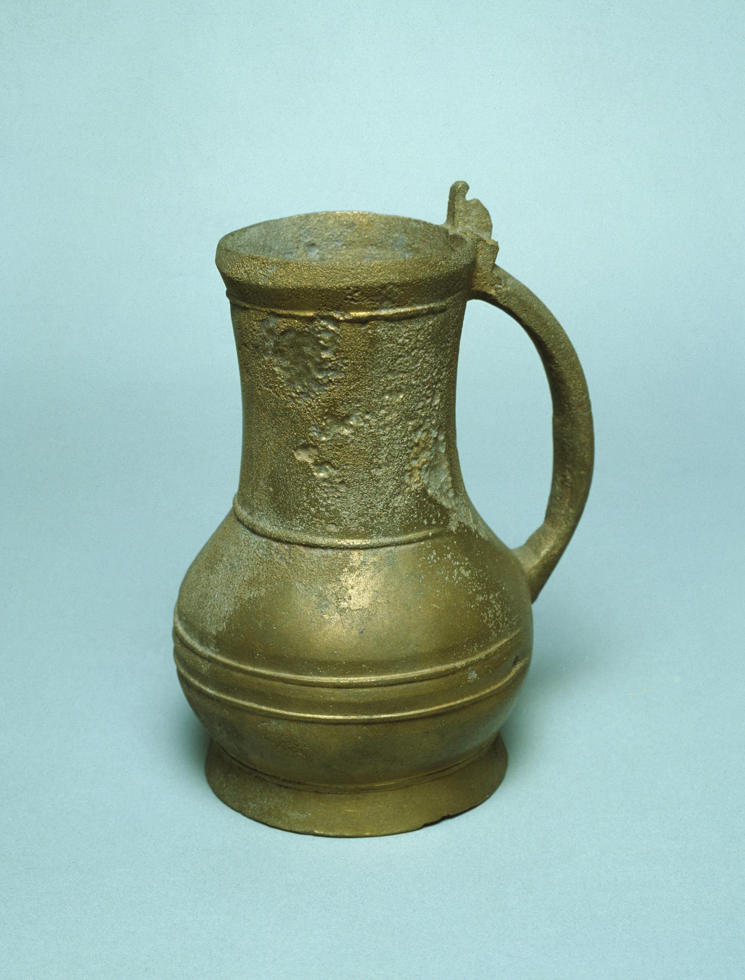 Medieval copper alloy jug