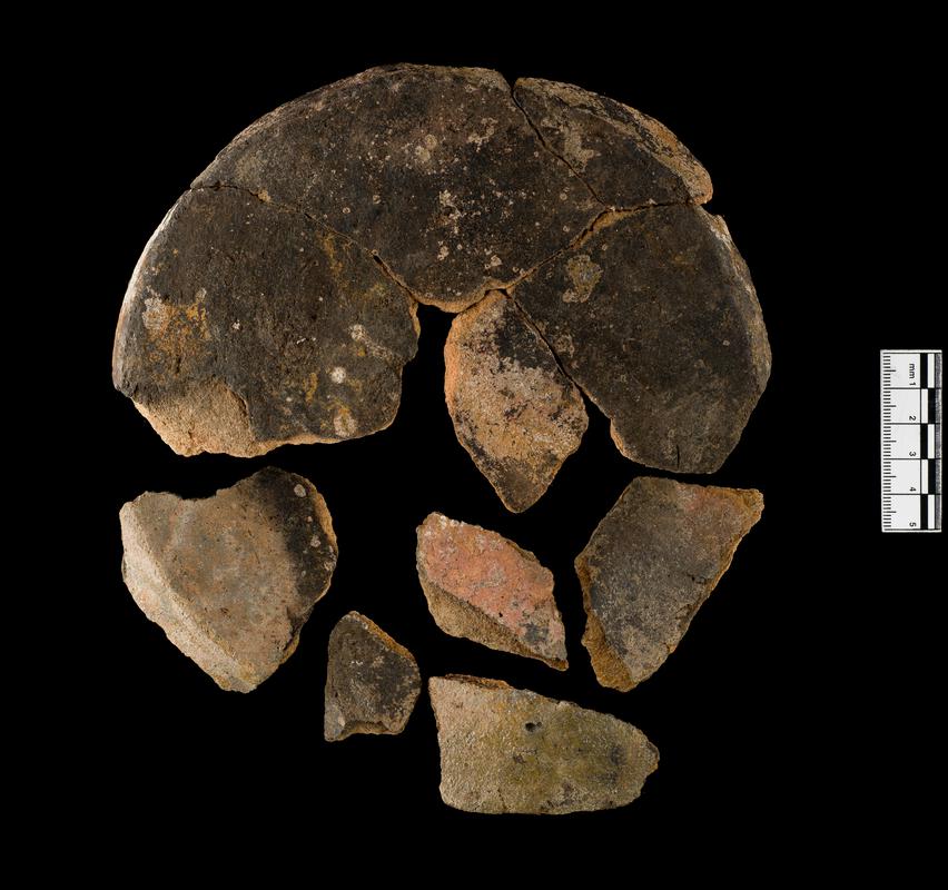 Medieval pottery cooking pot