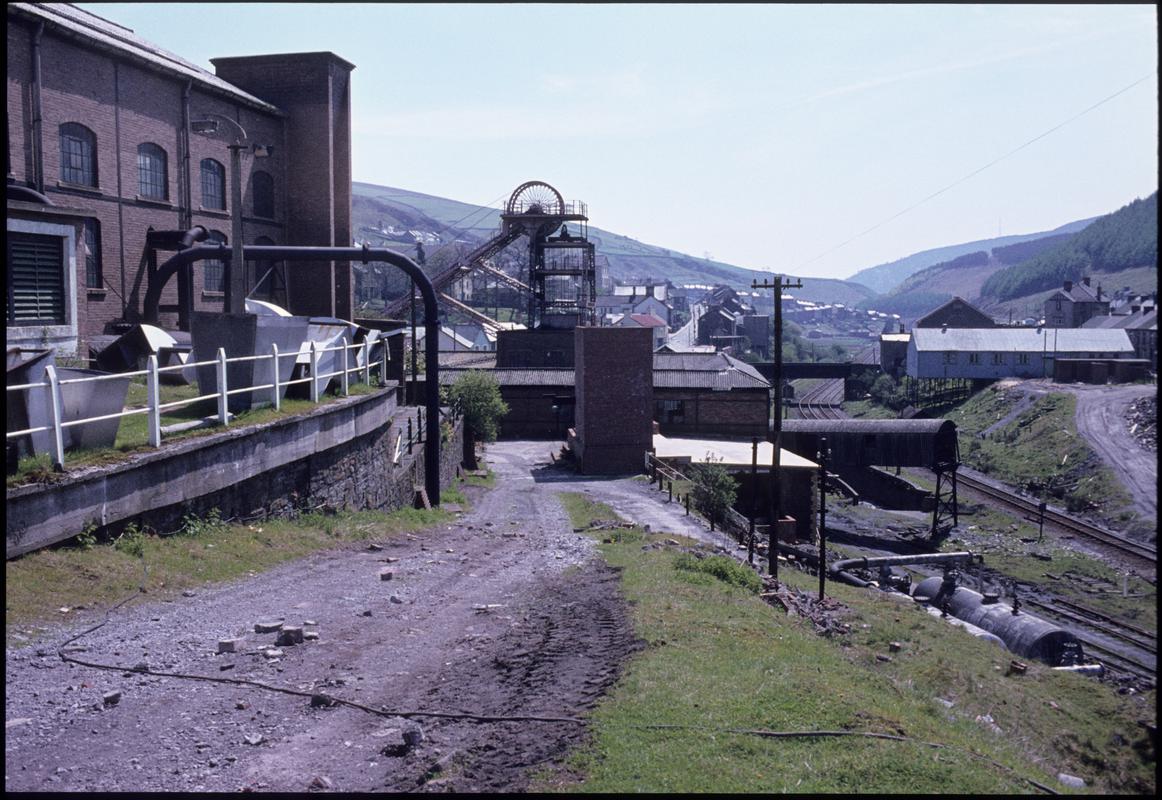 Colour film slide showing a general view of Ocean Colliery.