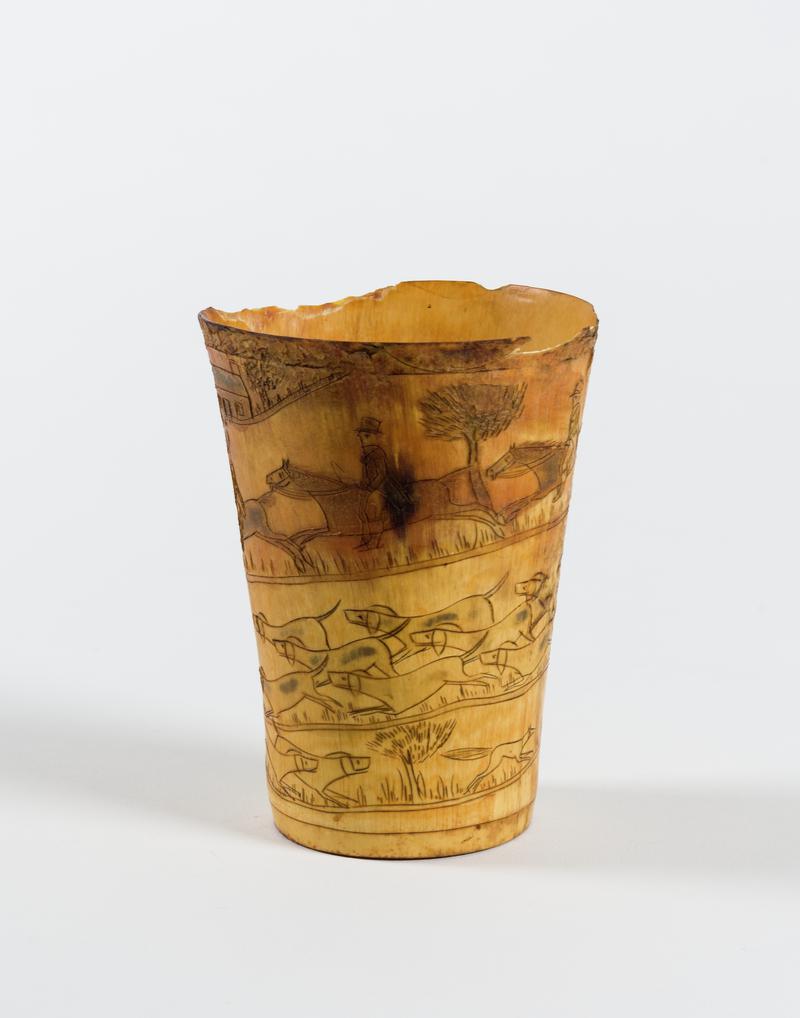 horn drinking cup