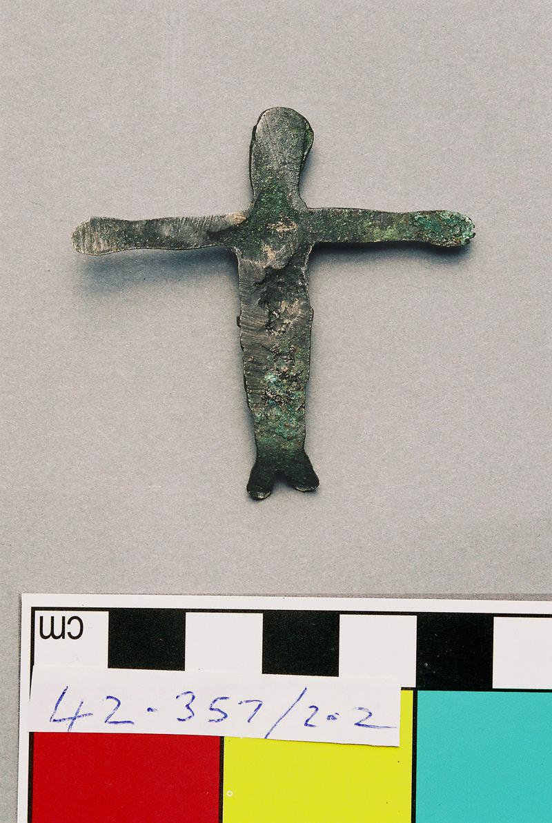 Medieval copper alloy crucifix