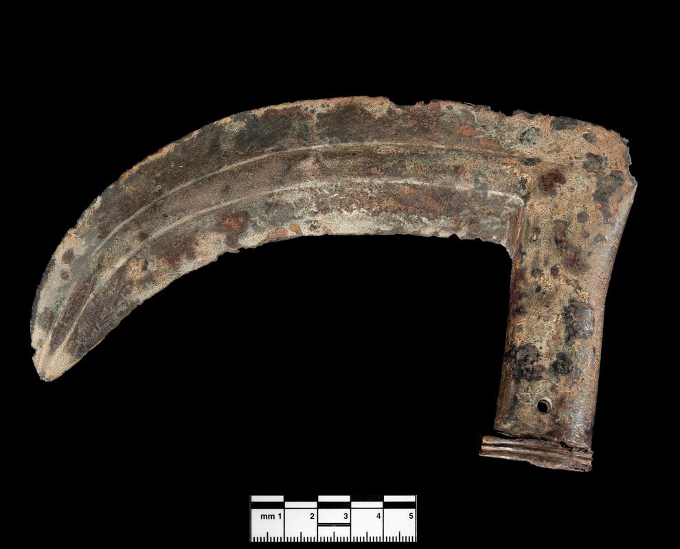 Late Bronze Age iron sickle