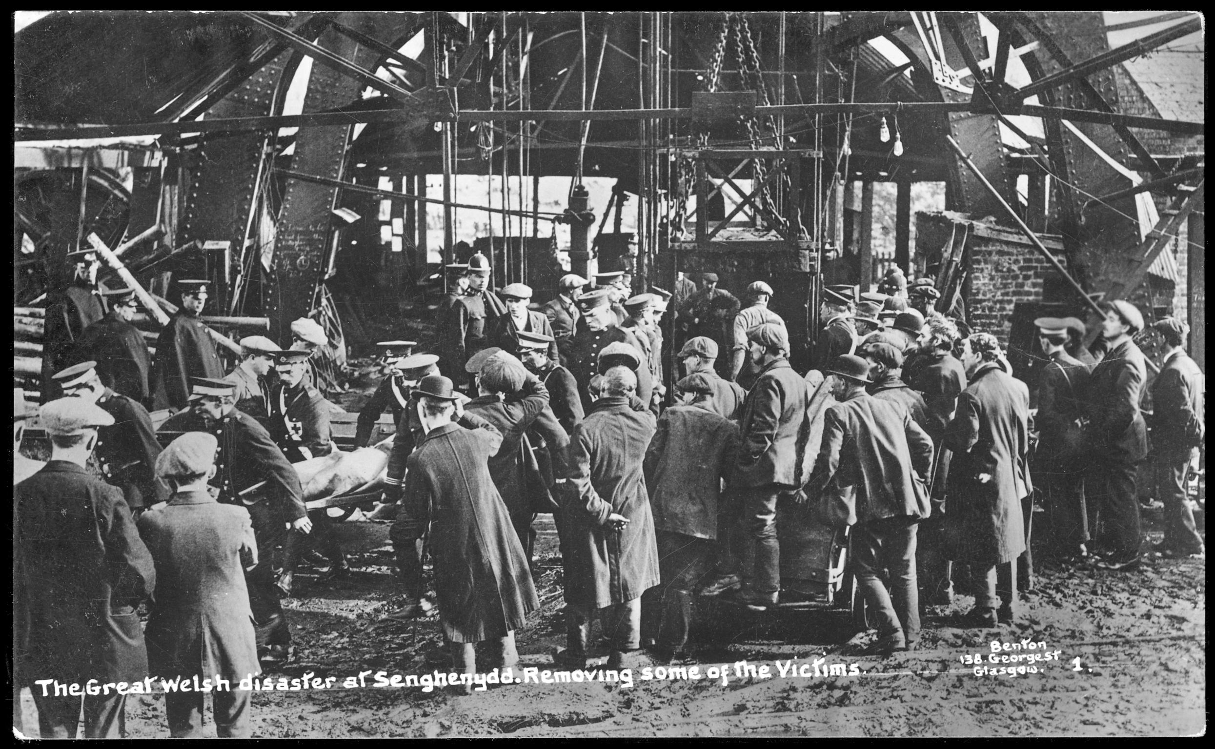 The Great Welsh disaster at Senghenydd (postcard)