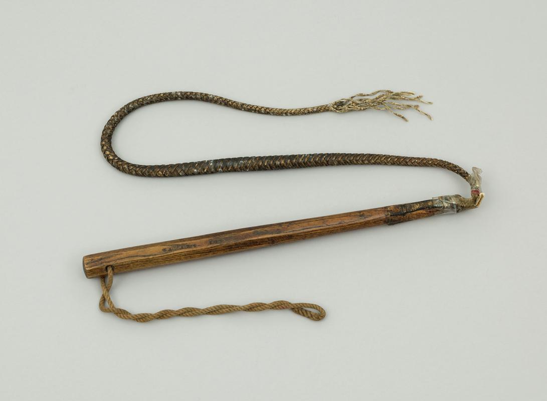 Whip used by Driver Henry Norman of the Royal Field Artillery during the First World War.