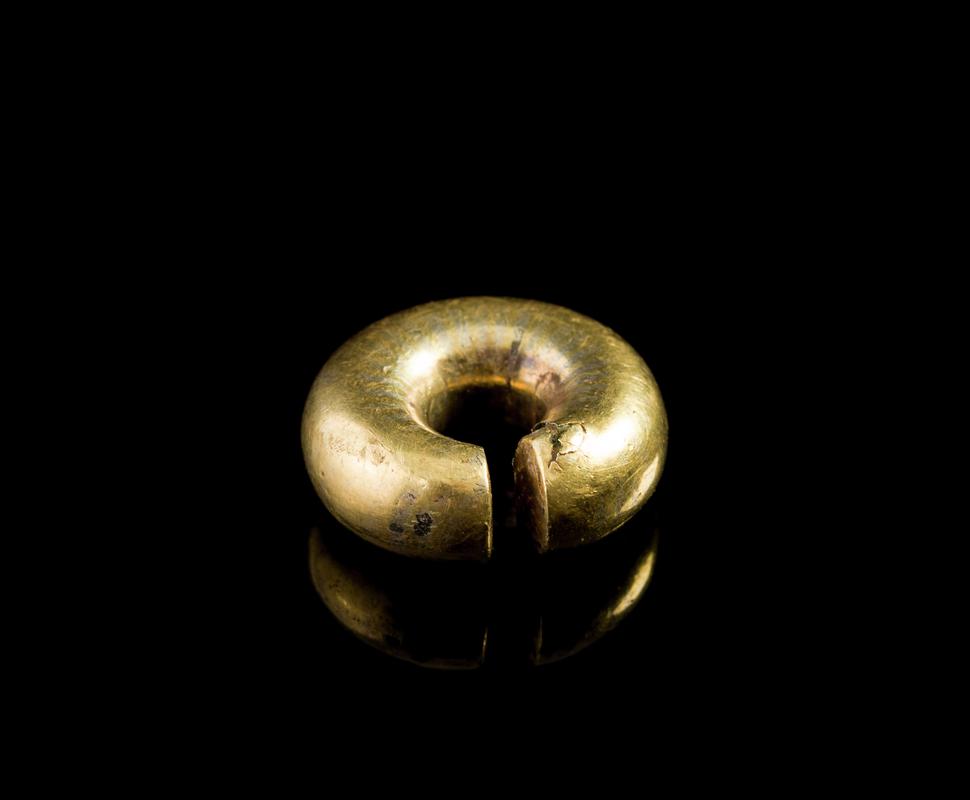 Late Bronze Age - gold, electrum & bronze hair-ring