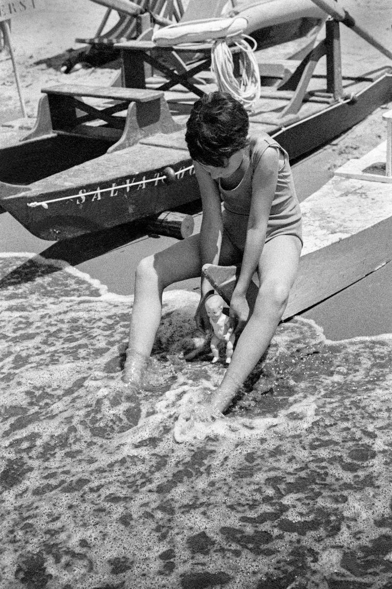 ITALY. Viareggio. Beach scene. 1964.