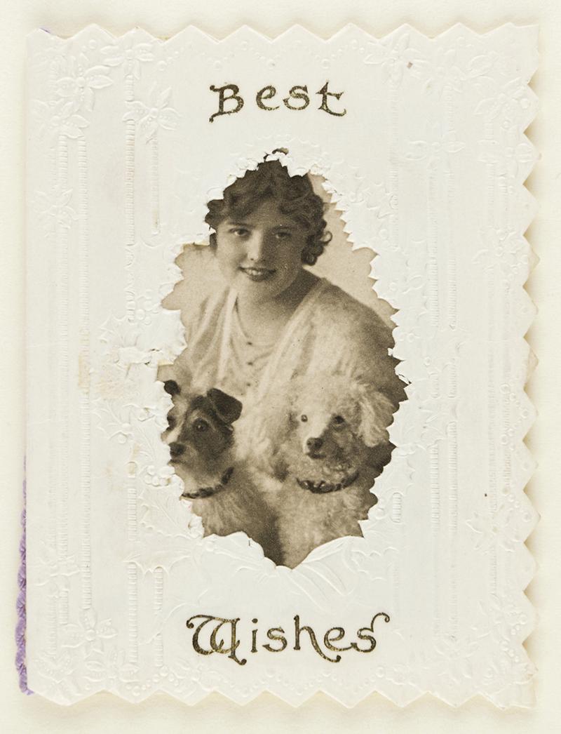 Christmas card sent during the period of the First World War