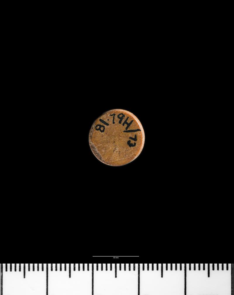 Roman bone gaming counter