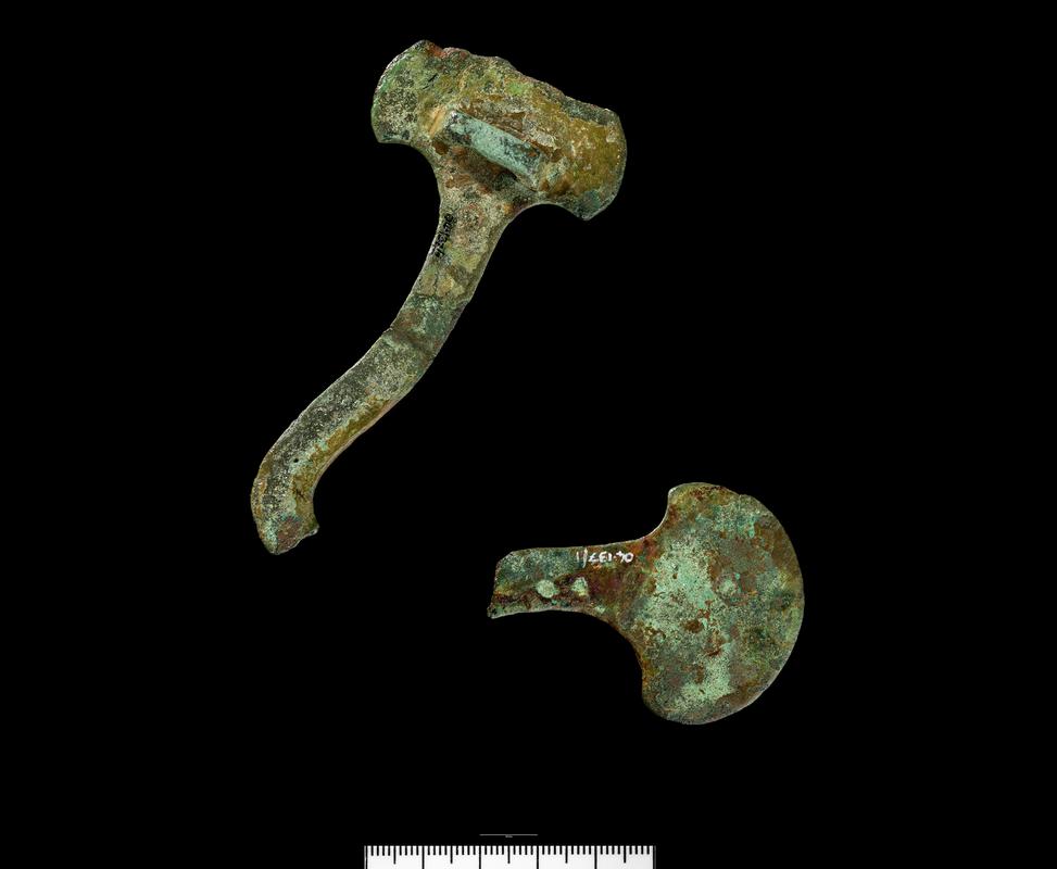 Iron Age copper alloy pendant hook