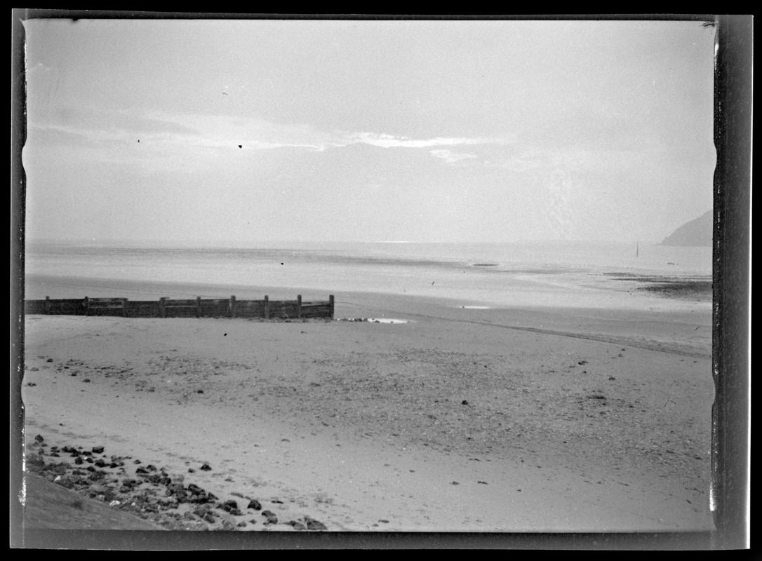 Unidentified coastal scene, film negative