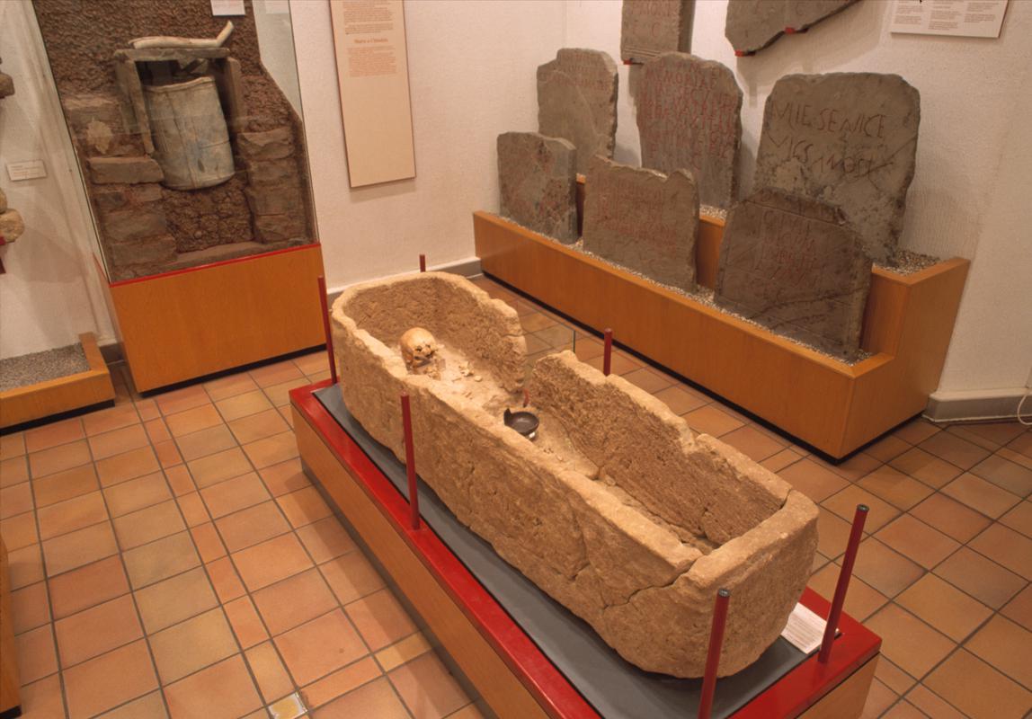 Bathstone coffin