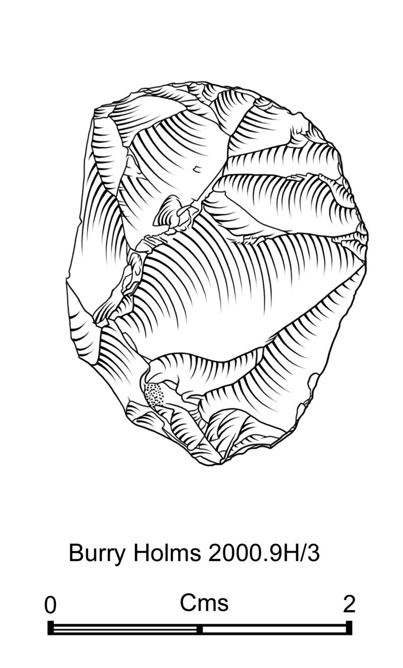 Early Mesolithic flint scraper