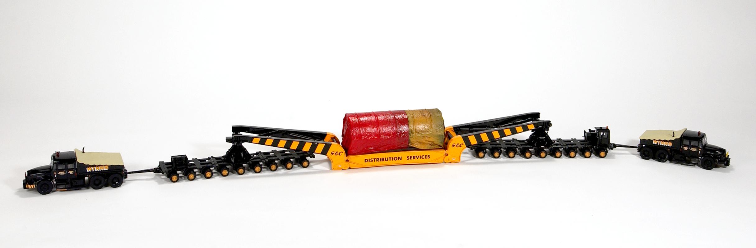 Wynn's Heavy Road Haulage train with stator load