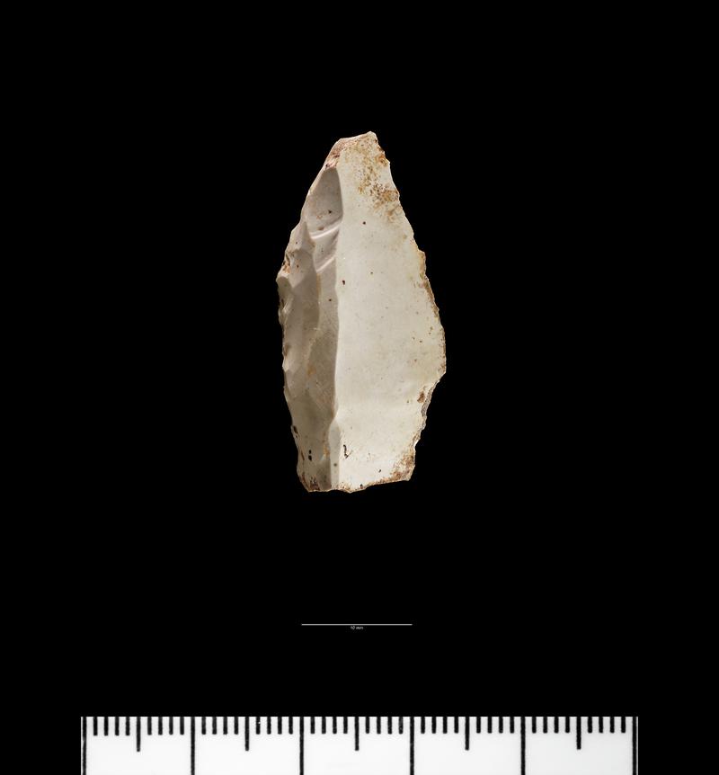 Upper Palaeolithic flint backed blade