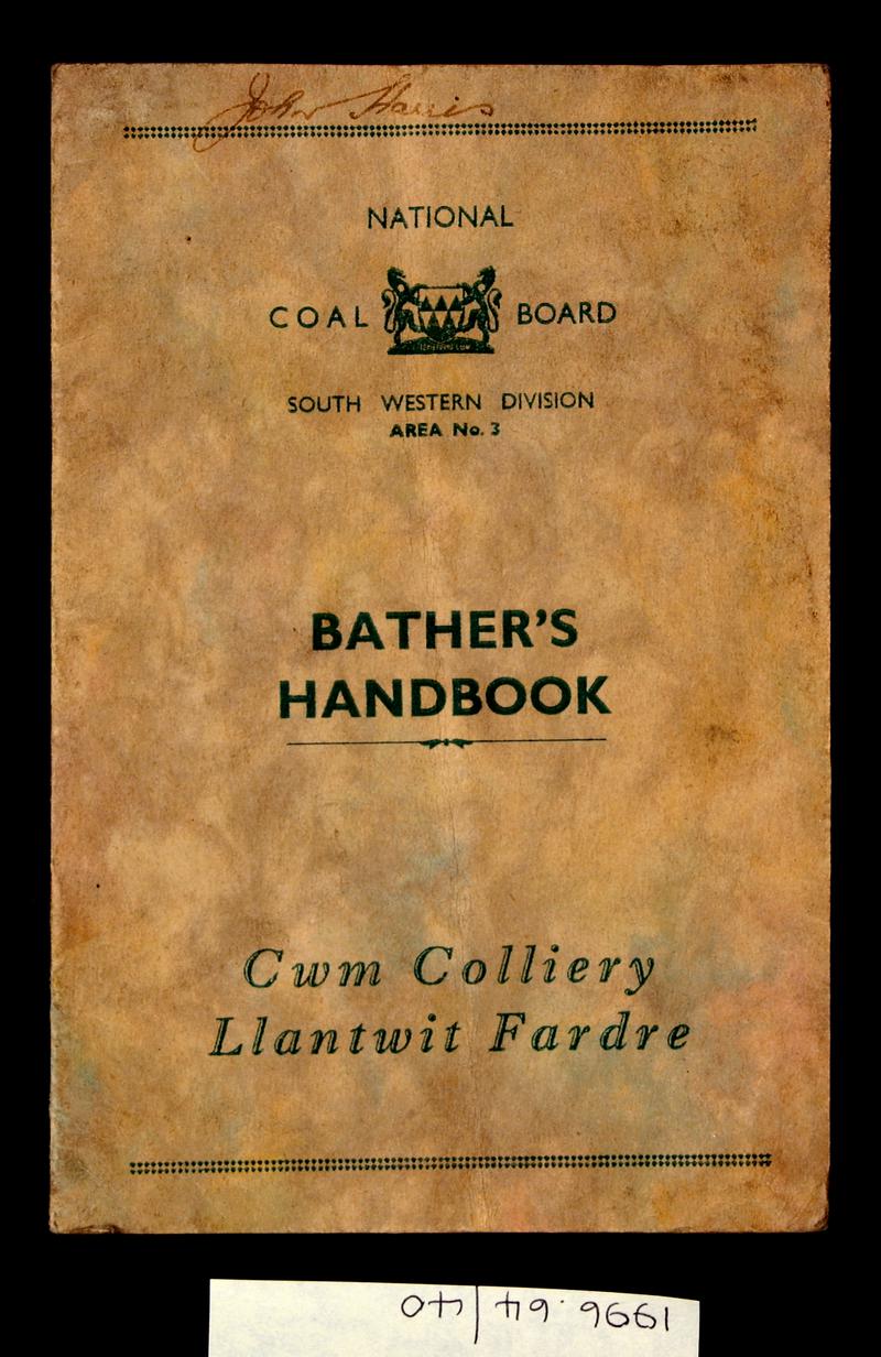 Bather's Handbook, Cwm Colliery