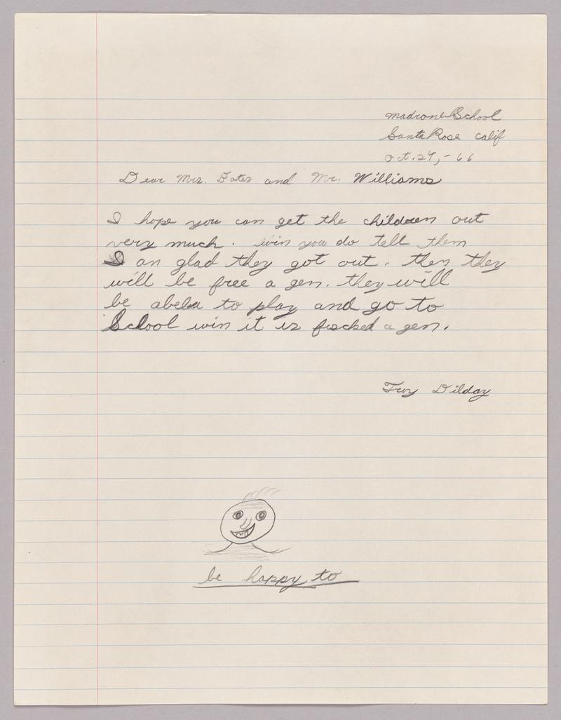 Aberfan, letter