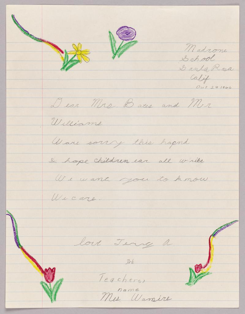 Aberfan, letter