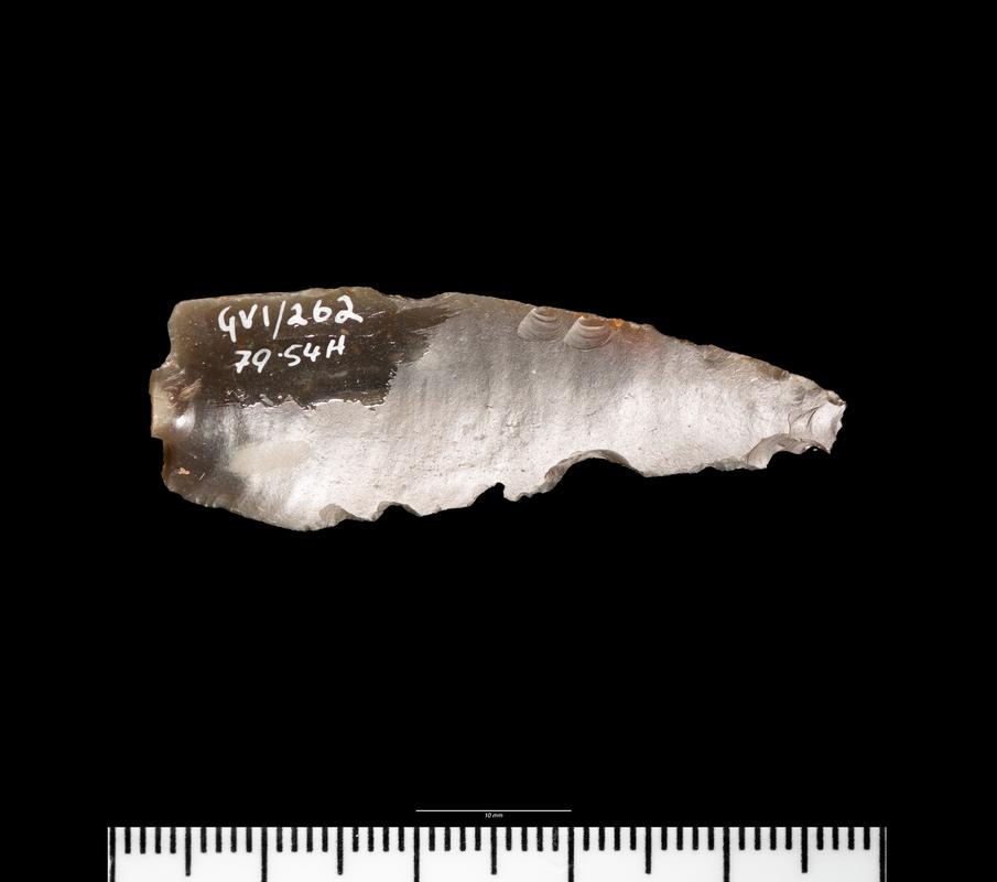 Mesolithic flint notched blade