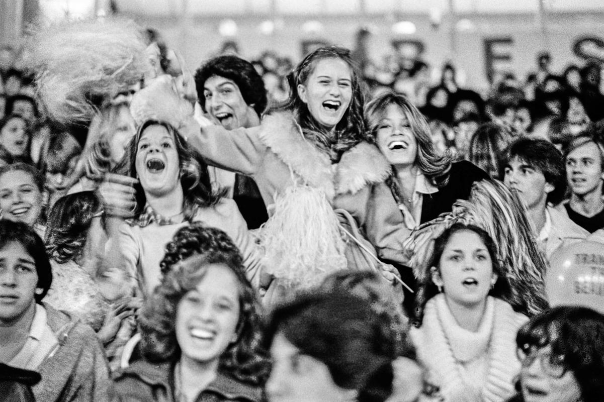 USA. ARIZONA. Tempe. Marcos de Niza High School Football game. Supporters. 1979.